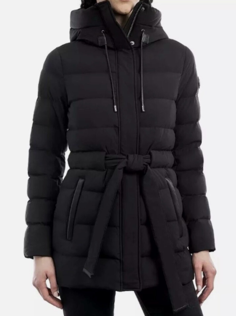 Micheal Kors Black Belted Jacket NWT